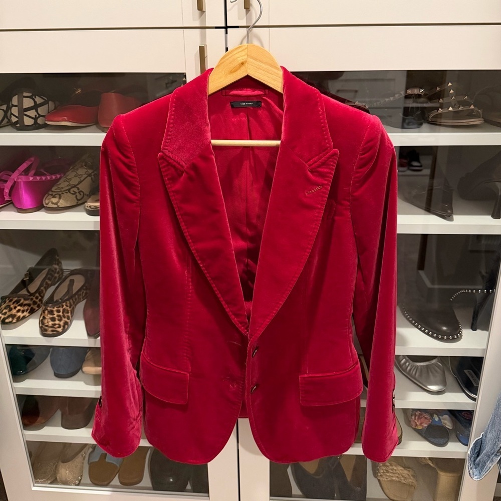 Tom Ford Women's Rasberry Velvet Blazer